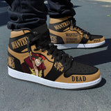 Eustass Kid Wanted Boot Sneakers Custom One Piece Anime Shoess