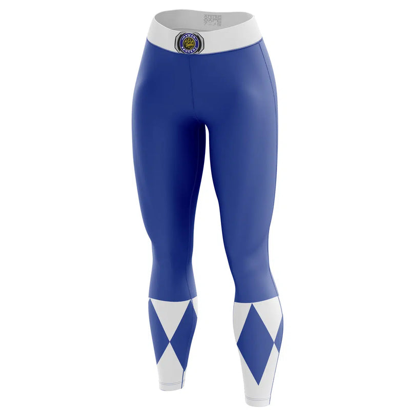 Blue Ranger Mighty Morphin Power Rangers Custom Unisex Leggings Spats Training Tights