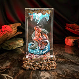 Mythology Hercules vs Hydra Diorama Epoxy Resin Lamp, Night Light, Wireless Lights