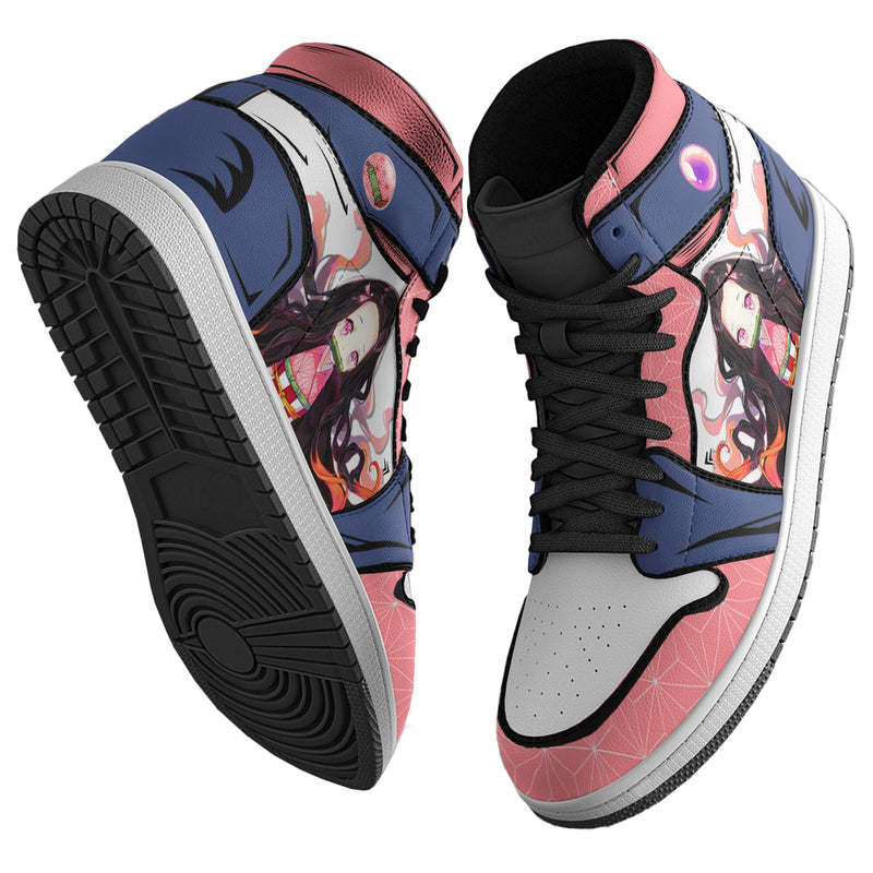 Misdreavus x Nezuko Shoes Custom Pokemon x Demon Slayer Boot Sneakers