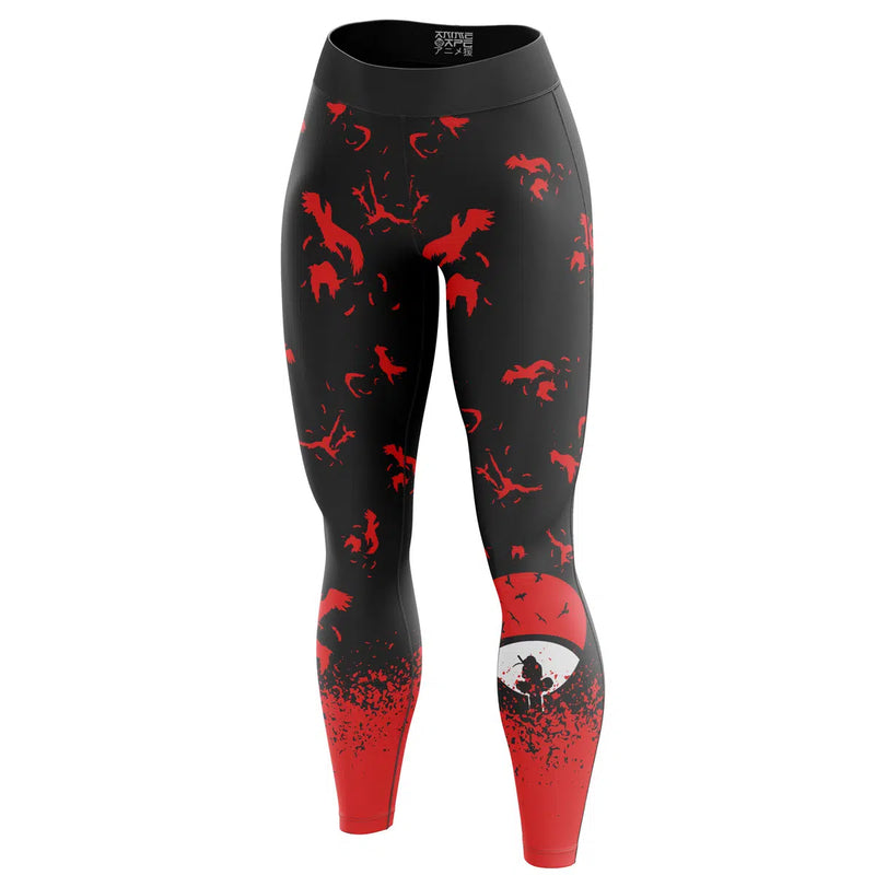 Uchiha Symbol Itachi Shippuden Custom Unisex Leggings Spats Training Tights