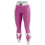 Pink Ranger Mighty Morphin Power Rangers Custom Unisex Leggings Spats Training Tights