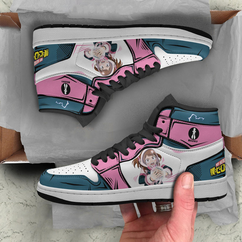 Ochaco Uraraka Shoes Custom My Hero Academy Anime Boot Sneakers