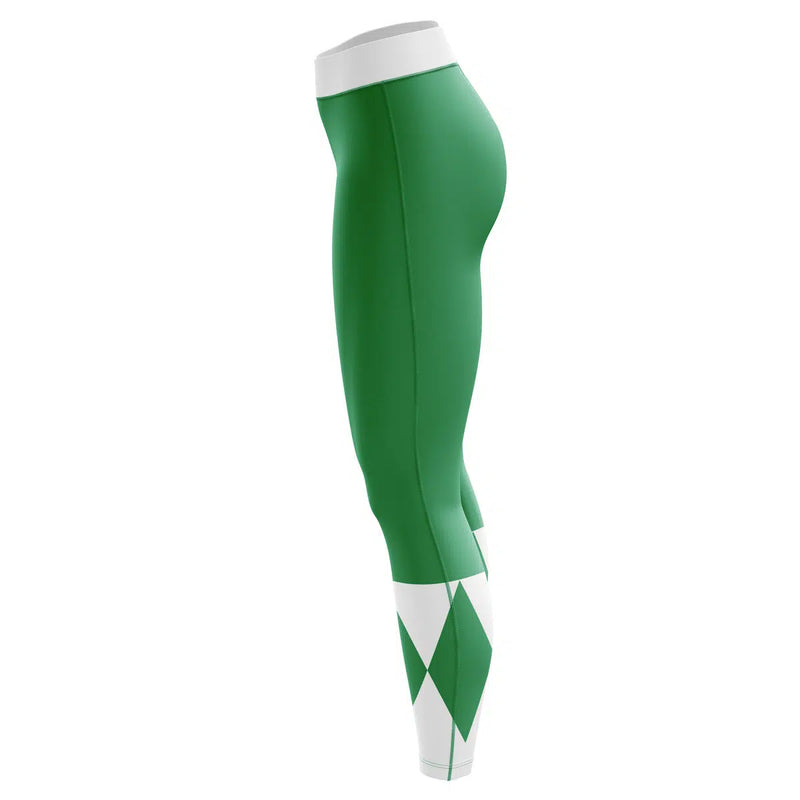 Green Ranger Mighty Morphin Power Rangers Custom Unisex Leggings Spats Training Tights