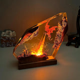 Dragon Fire Breath Attack Hogwarts Harry Potter Epoxy Resin Lamp, Night Light