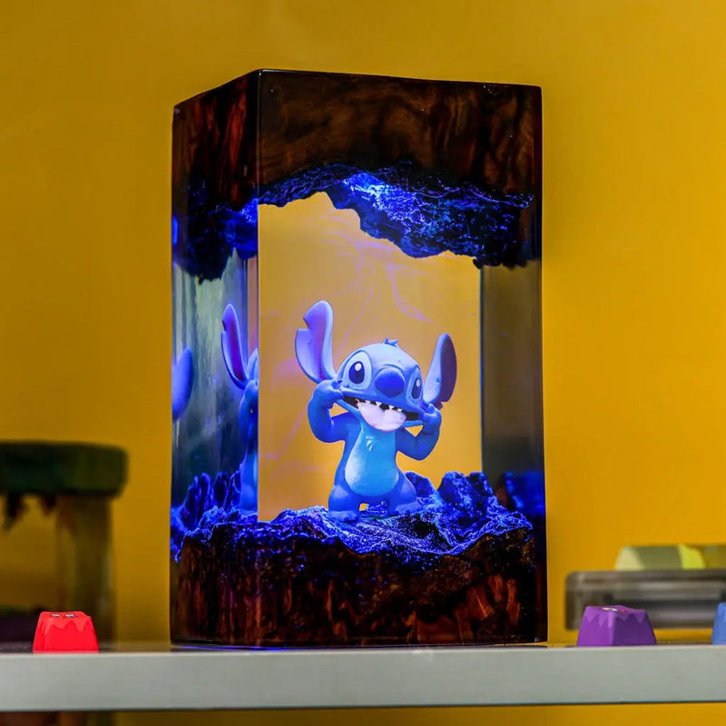 Stitch Epoxy Resin Lamp, Night Light