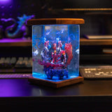 Demon Slayer Akaza Rengoku Kyojuro Epoxy Resin Lamp, Night Light