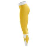 Yellow Ranger Mighty Morphin Power Rangers Custom Unisex Leggings Spats Training Tights