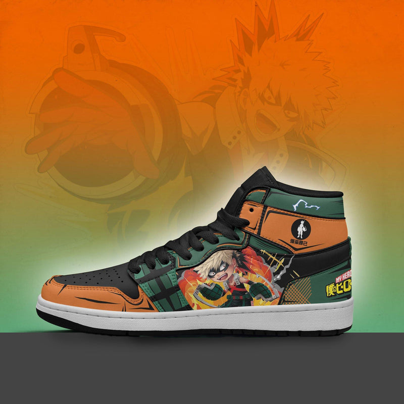 MHA Katsuki Bakugo Boot Sneakers Custom My Hero Academia Anime Shoes