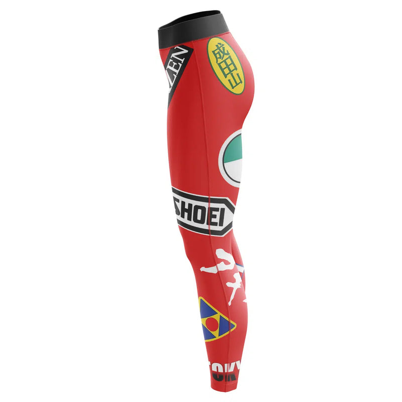 Akira Kaneda Bike Decals Custom Unisex Leggings Spats Training Tights