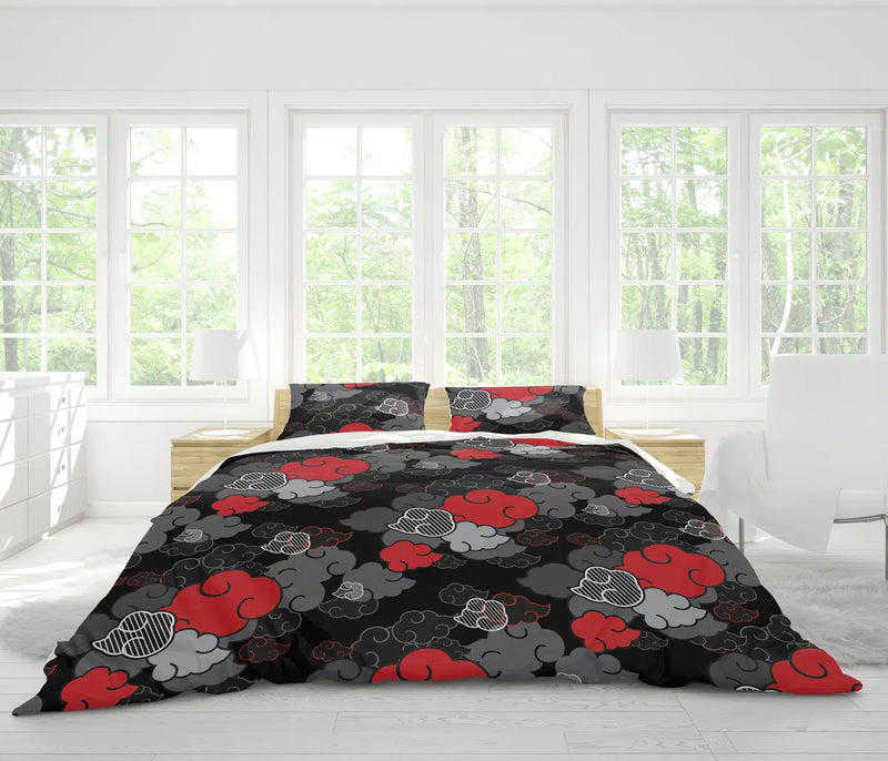 Akatsuki Black Aloha Naruto Bedding Set