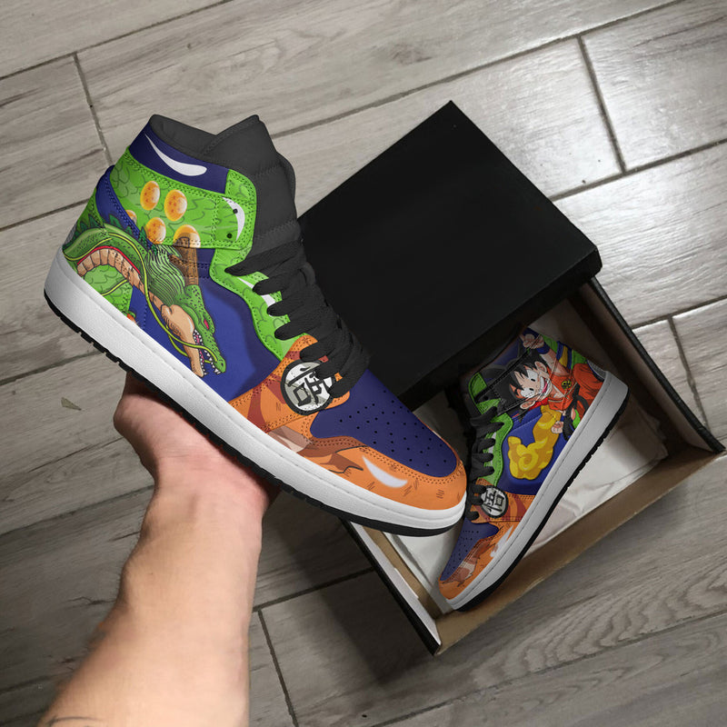 Goku With Shenron Sneakers Limited Edition Dragon Ball Anime Shoes Version 2