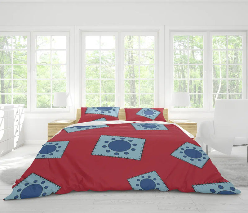 Luffy Wano Pattern One Piece Bedding Set