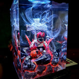 Chainsaw Man Diorama Epoxy Resin Lamp, Night Light, Wireless Lights