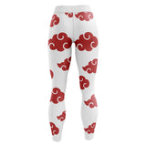 White Akatsuki Custom Unisex Leggings Spats Training Tights