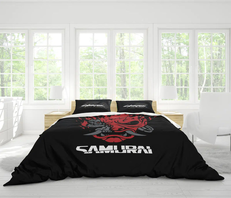 Johnny Silverhand Cyberpunk Bedding Set