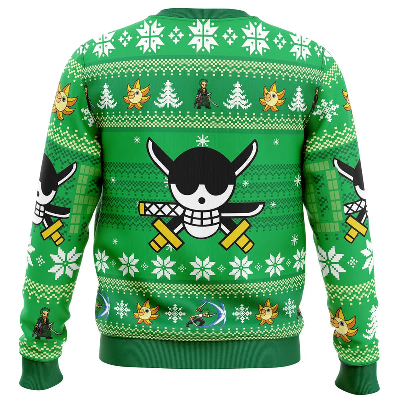 Christmas Zoro One Piece Ugly Christmas Sweater