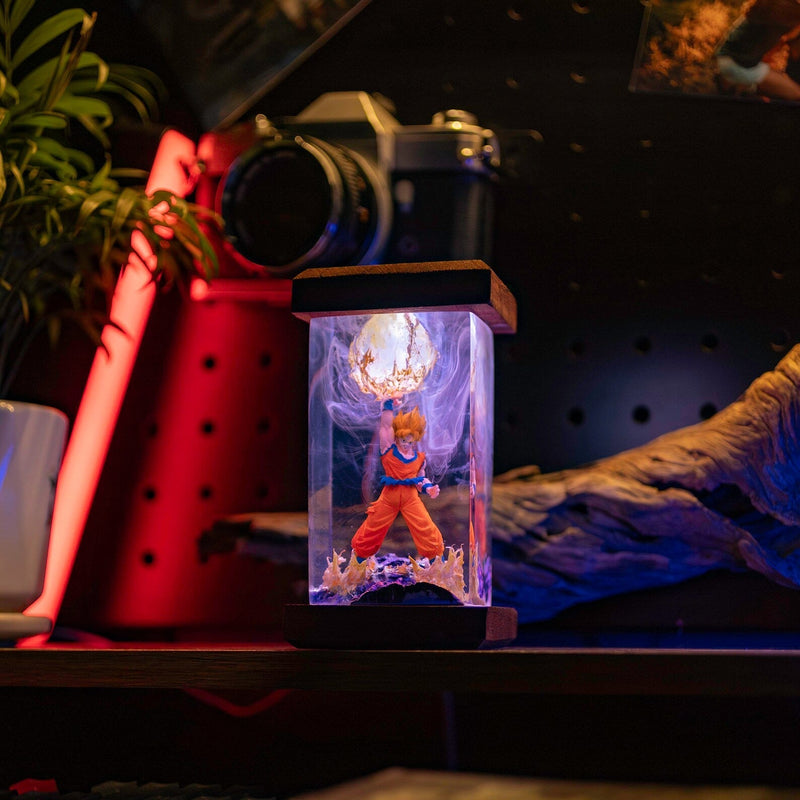 Dragon Ball Goku Super Saiyan Epoxy Resin Lamp, Night Light