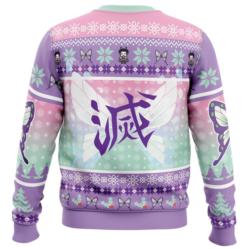 Christmas Kochou Shinobu Demon Slayer Ugly Christmas Sweater