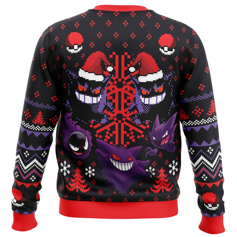 Ghosts Gengar Ghastly Pokemon Ugly Christmas Sweater