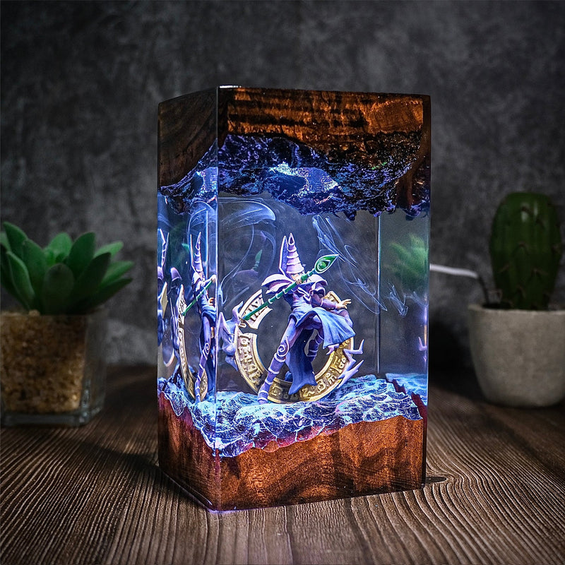 Dark Magician Yu Gi Oh Epoxy Resin Lamp, Night Light