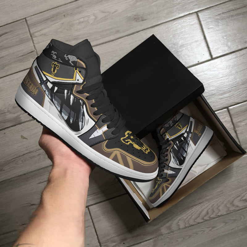 Yami Sukehiro Black Clover Shoes Custom Anime Boot Sneakers