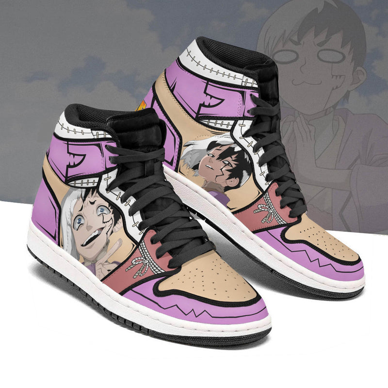 Gen Asagiri Shoes Custom Dr. Stone Anime Boot Sneakers