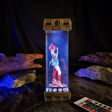 Halloween Horror Chucky Girl Diorama Epoxy Resin Lamp, Night Light, Wireless Lights