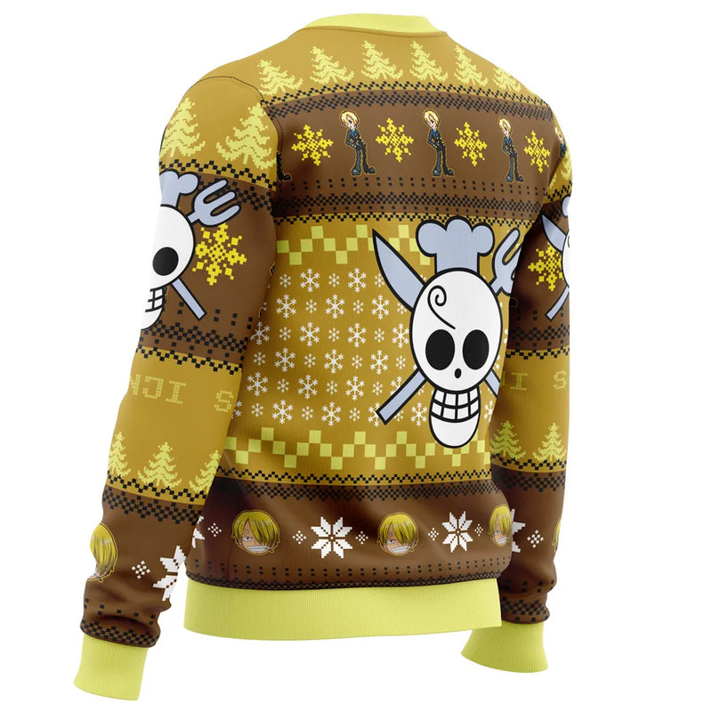 Christmas Sanji One Piece Ugly Christmas Sweater