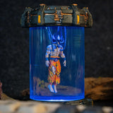 Dragon Ball Goku Super Saiyan Healing Chamber Incubator Epoxy Resin Lamp, Night Light, Wireless Lights