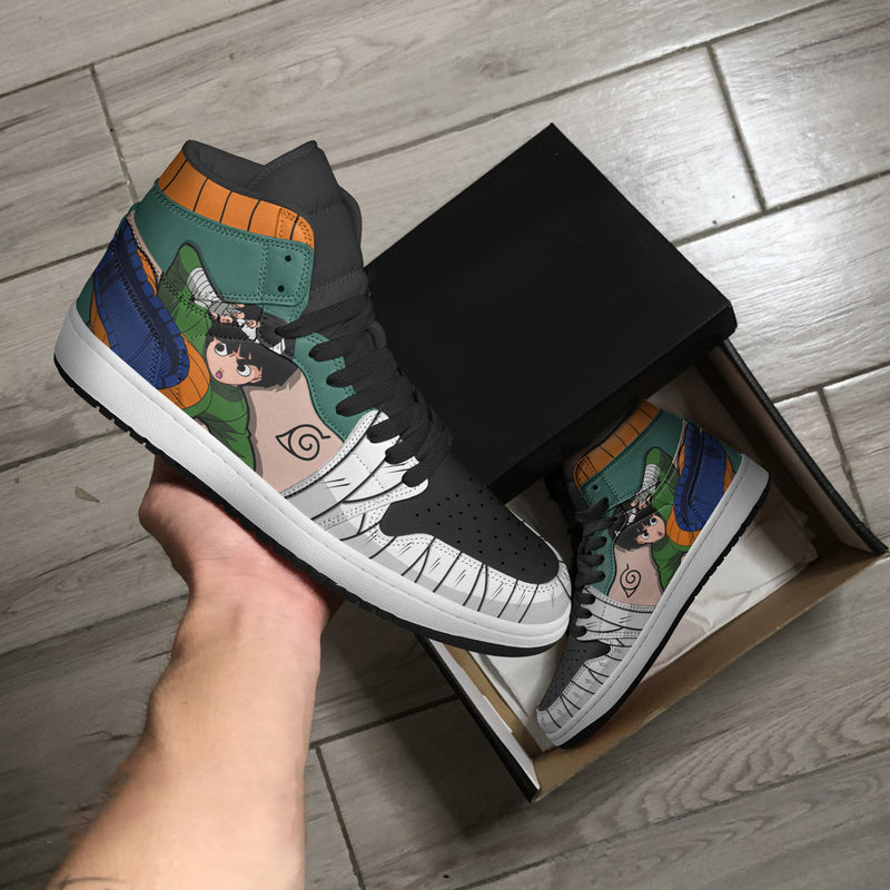 Rock Lee Sneakers Custom Naruto Anime Shoes Model Fan Made