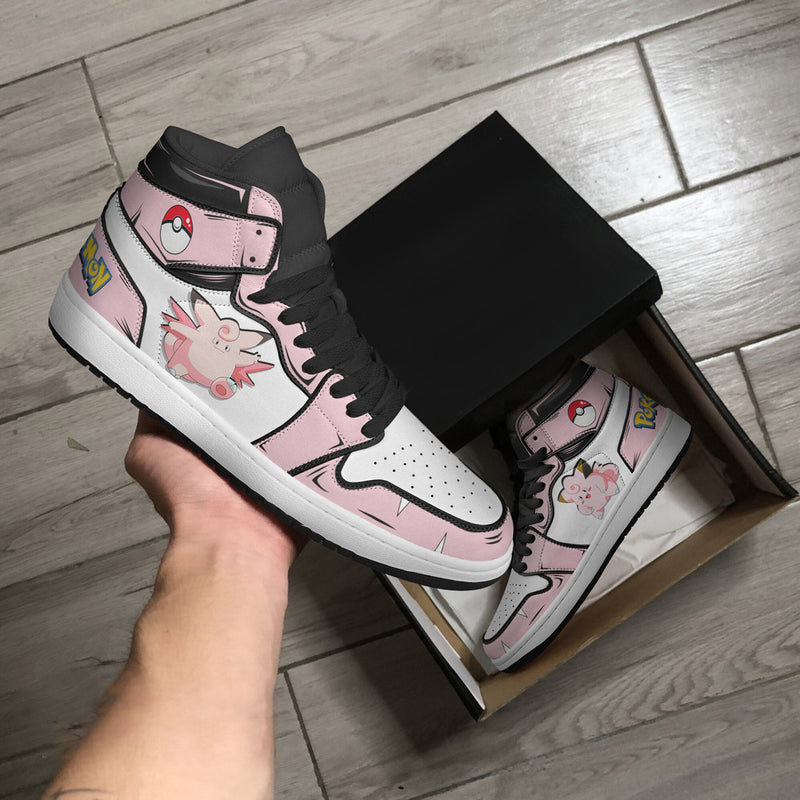 Clefairy Shoes Custom Pokemon Anime Boot Sneakers