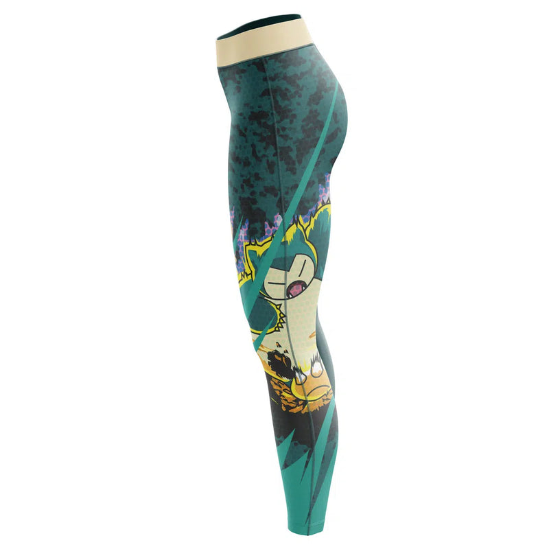 Snorlax Attack Pokemon Custom Unisex Leggings Spats Training Tight