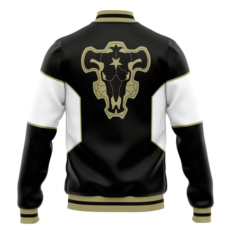 Asta Black Bulls Black Clover Varsity Jacket