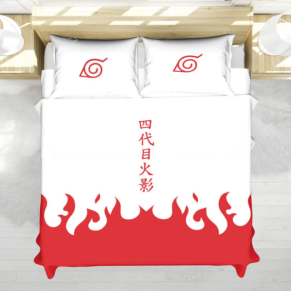 4th Hokage Cloak Naruto Bedding Set