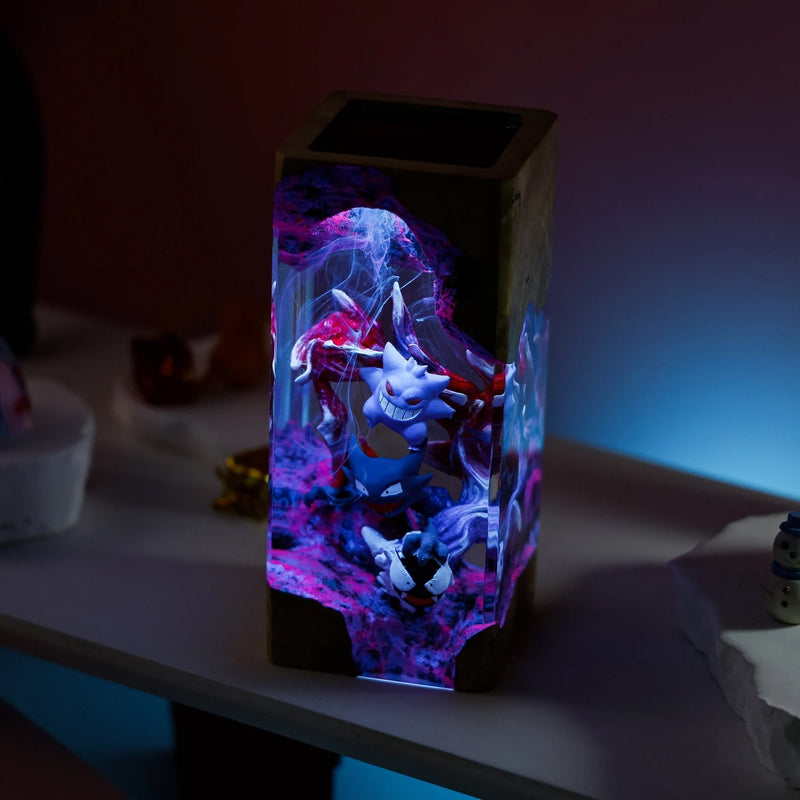 Pokemon Gengar Epoxy Resin Lamp, Night Light