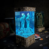 Gothic Statue of Liberty Undersea Epoxy Resin Lamp, Night Light, Wireless Lights