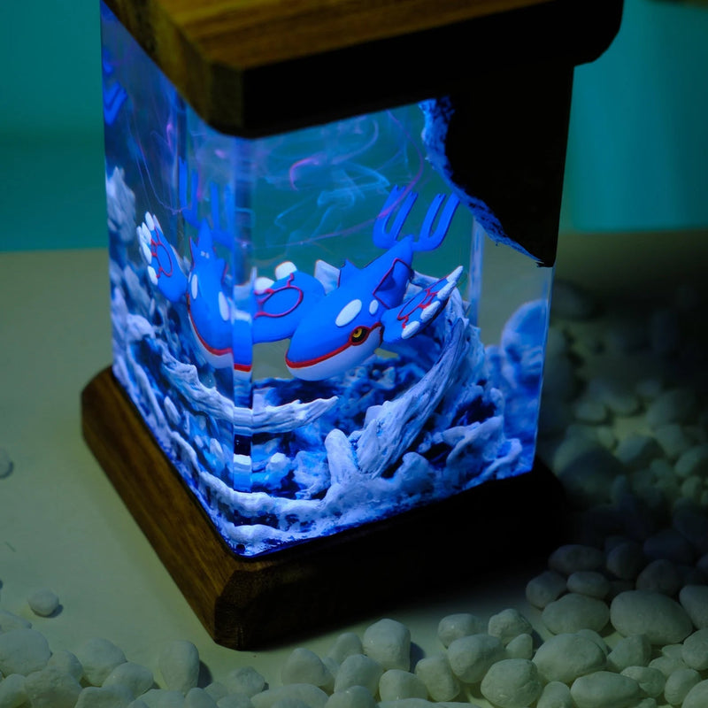 Pokemon Kyogre Epoxy Resin Lamp, Night Light