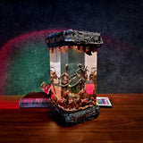 Xenomorph vs Predator Alien Space Monster Diorama Epoxy Resin Lamp, Night Light, Wireless Lights