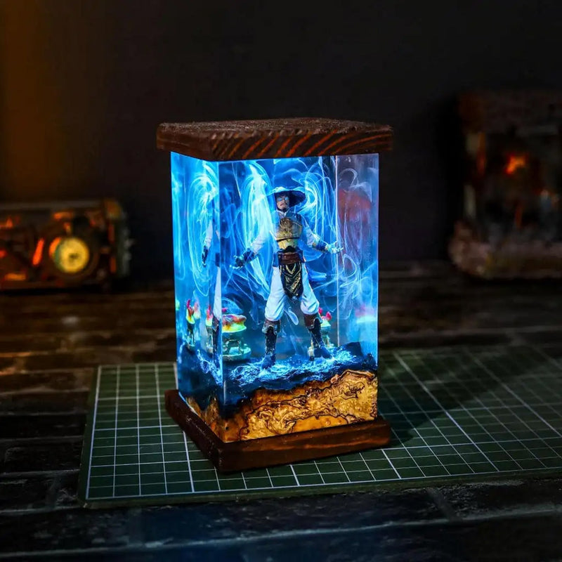 Mortal Kombat Raiden Epoxy Resin Lamp, Night Light