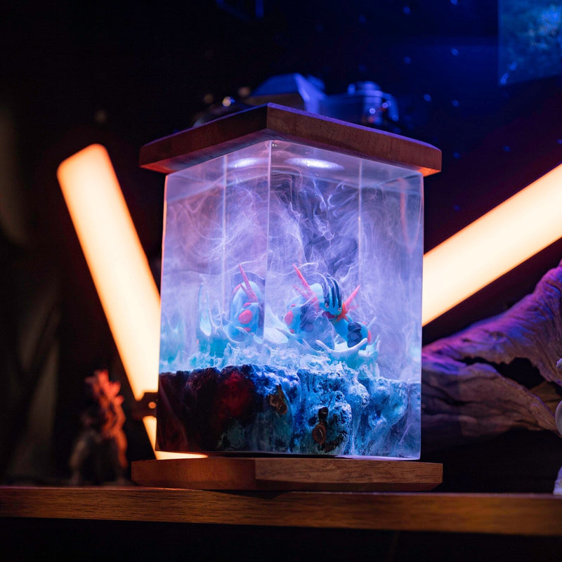 Pokemon Mega Swampert Epoxy Resin Lamp, Night Light