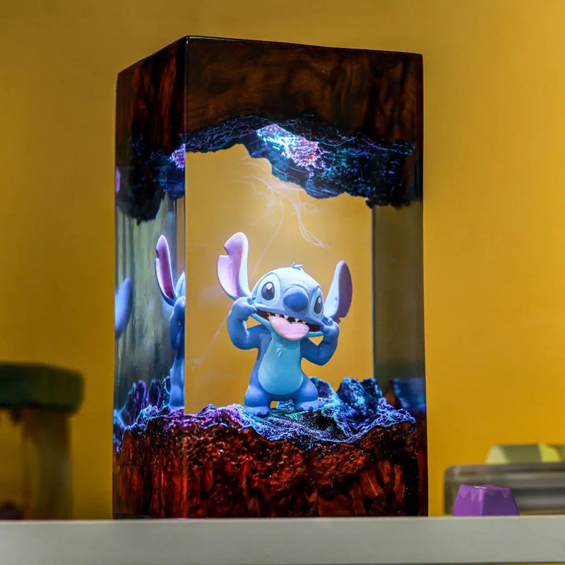 Stitch Epoxy Resin Lamp, Night Light