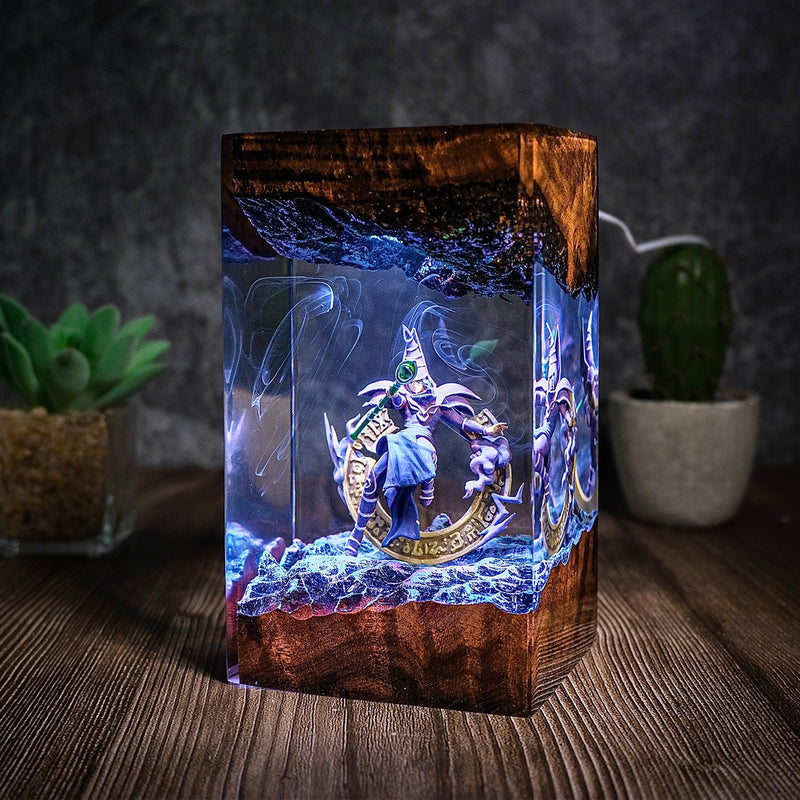 Dark Magician Yu Gi Oh Epoxy Resin Lamp, Night Light