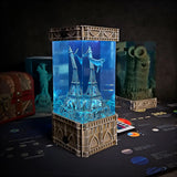 Gothic Eiffel Tower Undersea Epoxy Resin Lamp, Night Light, Wireless Lights