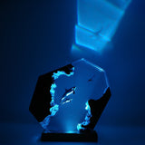 Orcas & Diver - High Quality Epoxy Resin Lamp