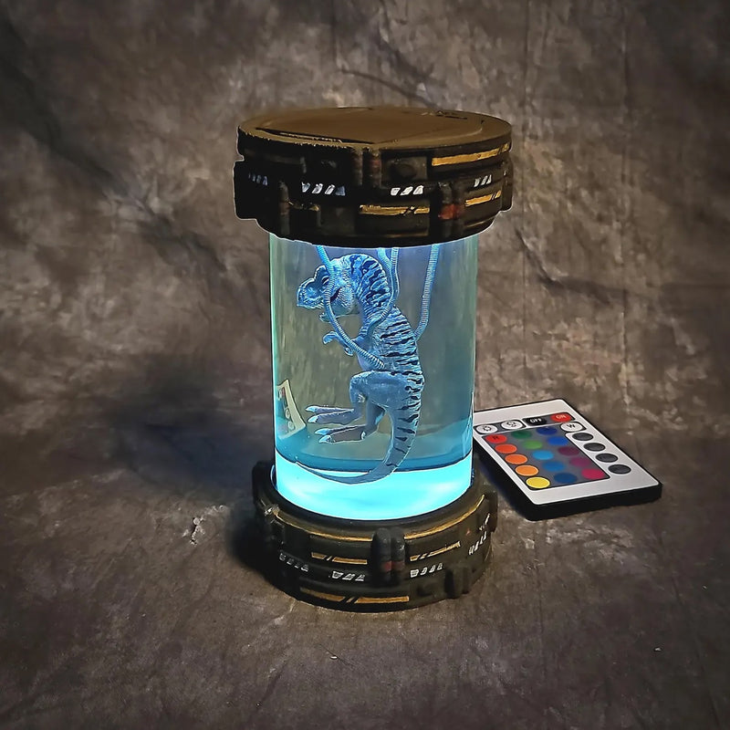 T-Rex Dinosaur Healing Chamber Incubator Epoxy Resin Lamp, Night Light, Wireless Lights