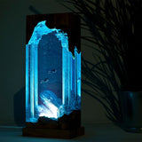 Divers Explore Ancient Ruins - High Quality Epoxy Resin Lamp