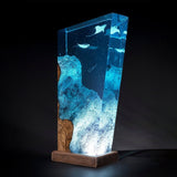 Manta Rays & Diver - High Quality Epoxy Resin Lamp