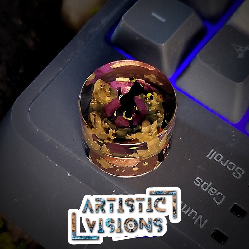 Pokemon Umbreon Keyboard Knob Artisan Keycaps Epoxy Resin