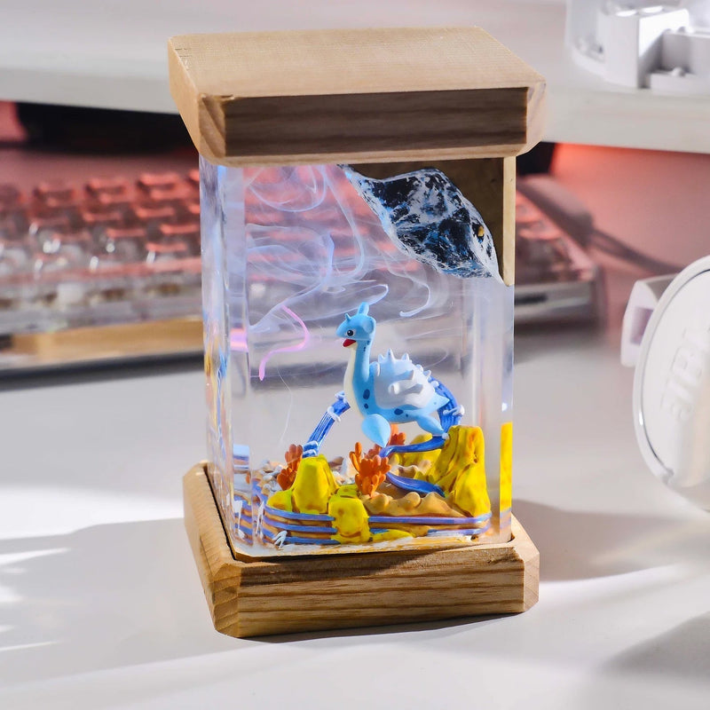 Pokemon Lapras Epoxy Resin Lamp, Night Light